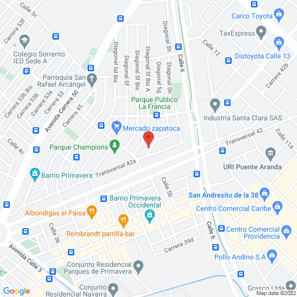 Map of Empresa Asociativa De Trabajo Amenofis E A T Amenofis
