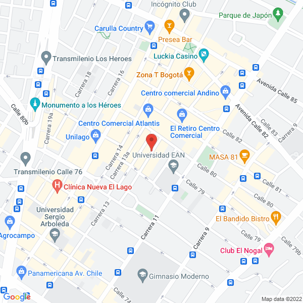 Map of Editorial El Manual Moderno Colombia S.A.S