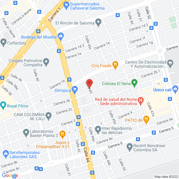 Map of Grupo Empresarial Carrera S.A.S.