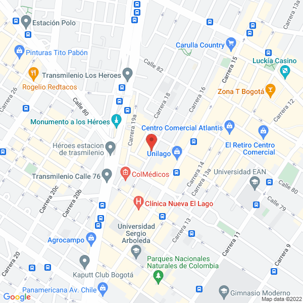 Map of Comercializadora Internacional Laymar Ltda.