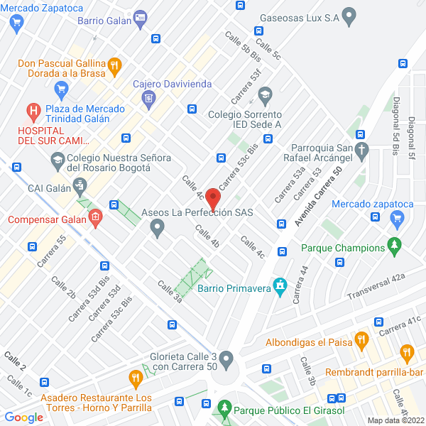 Map of Envases Farmacéuticos Newplast S.A.S.