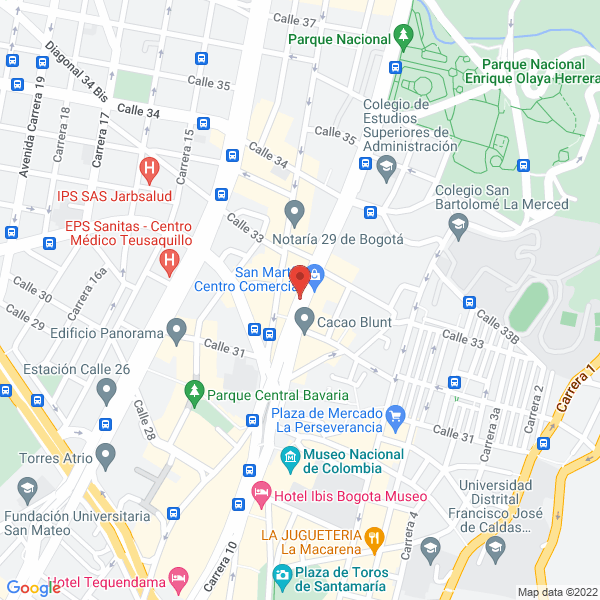Map of Proyectos Compartidos Ltda.