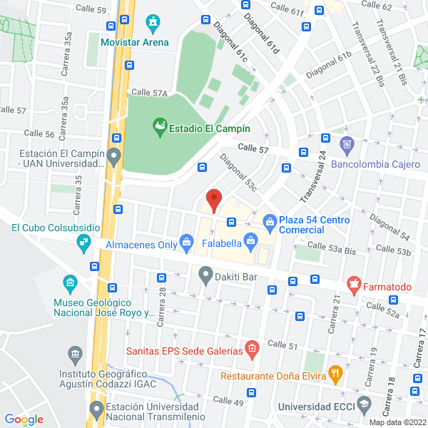 Map of Jorge Velandia Televisión S.A.S.