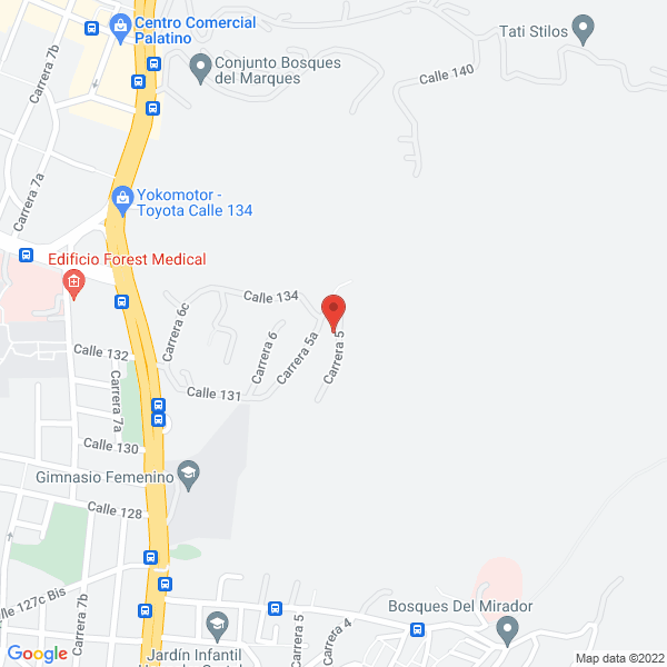 Map of Fg Bienes Raíces Internacionales S.A.S.