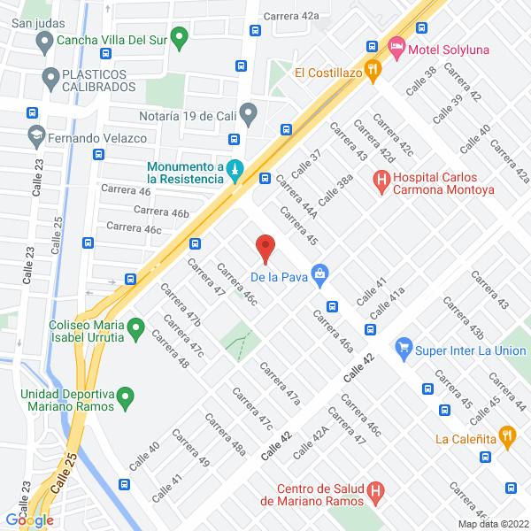 Map of Afrodita Cenas Y Shows S.A.S.