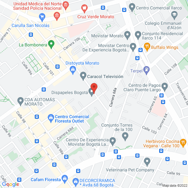Map of Dispapeles S.A.