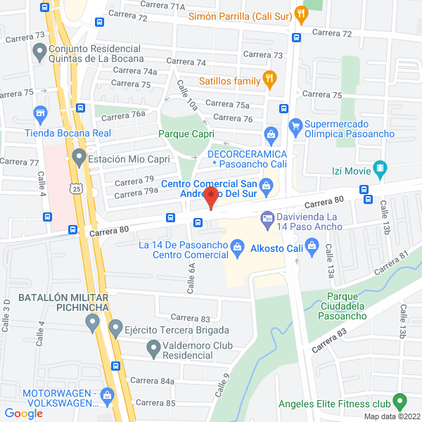 Map of Cap Sport Colombia S.A.S.