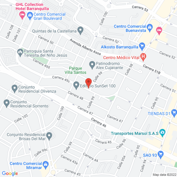 Map of Atj Medios S.A.S.