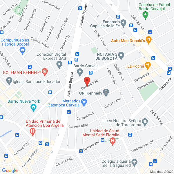 Map of Termoplasticos Galeano S.A.S.