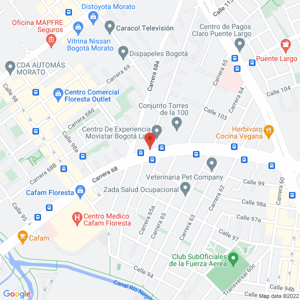 Map of Networks Test América
