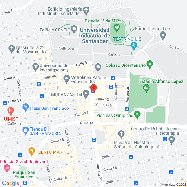 Map of Carnes Y Comidas Rápidas La Valenciana S.A.S.