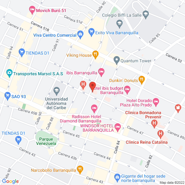 Map of Inversiones Memitos S.A.S.