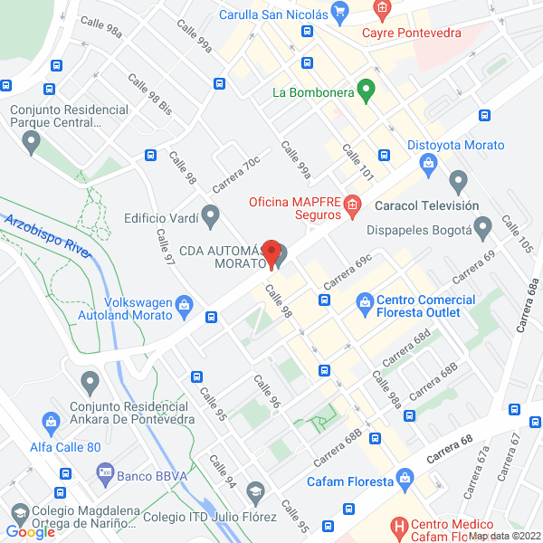 Map of Inversiones Castellanos Villamil Cía. S. En C. .