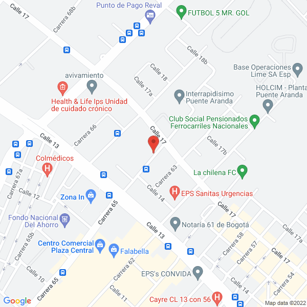 Map of Plasticos Calidad Y Cía. Ltda.