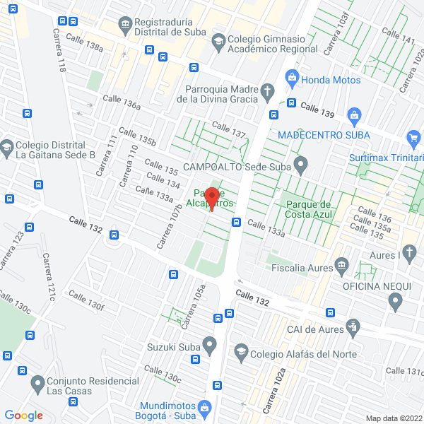Map of Gimnasio Psicopedagógico Suba