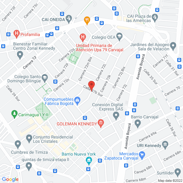 Map of La Huerta Colombiana S.A.S.