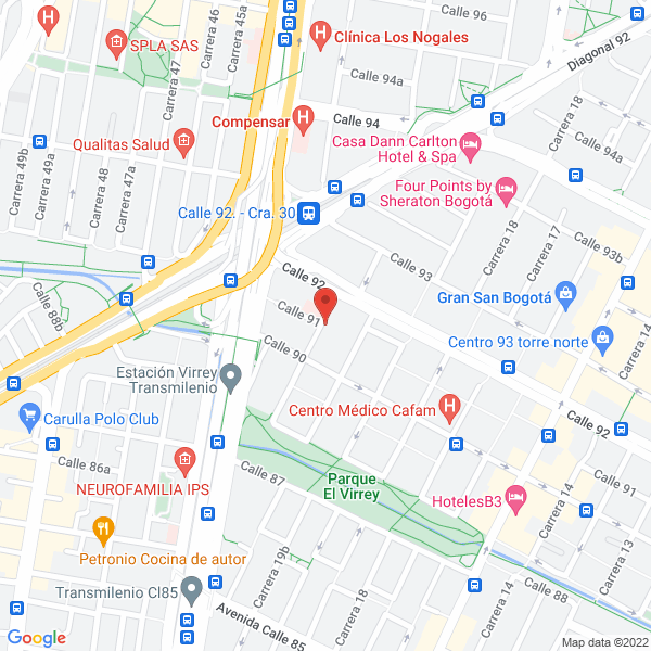 Map of Laboratorio Clínico Especializado Examenes Y Diagnosticos S.A.