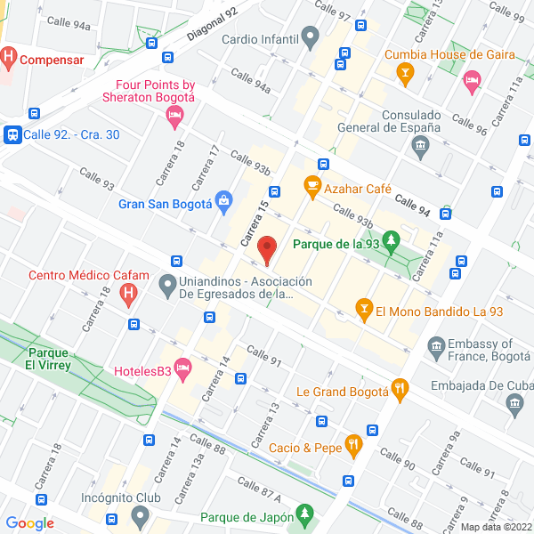 Map of Aviaservice International Sucursal Colombia