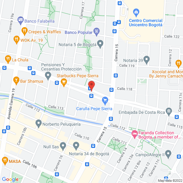 Map of A & A Asesores Gerenciales S.A.S.