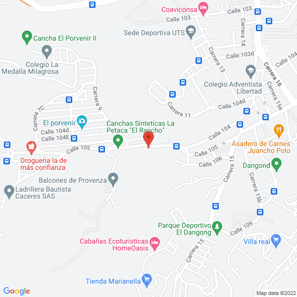 Map of Carrocerias E Industrias Metalicas Continental S.A.S.