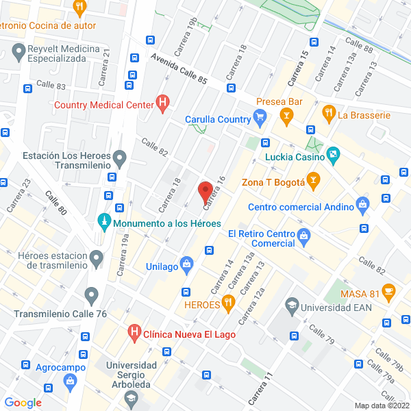 Map of Multiviajes Ltda.