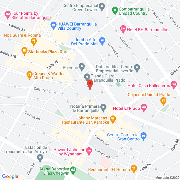 Map of Arquitectura Y Financiaciones S.A.S.