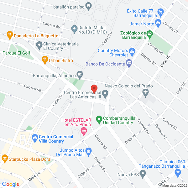 Map of Dotaciones Y Suministros Empresariales S&C S.A.S.