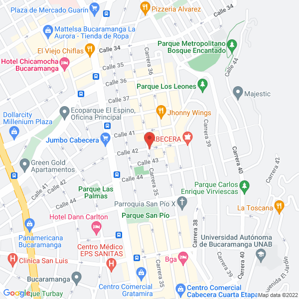 Map of Macabeo Medical Company S.A.S.