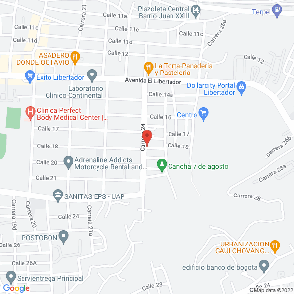 Map of Productos Del Mar Blue Fish Ltda.