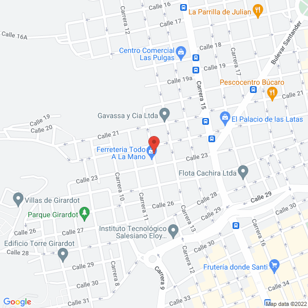 Map of Agip Lubricantes Santander S.A.S.