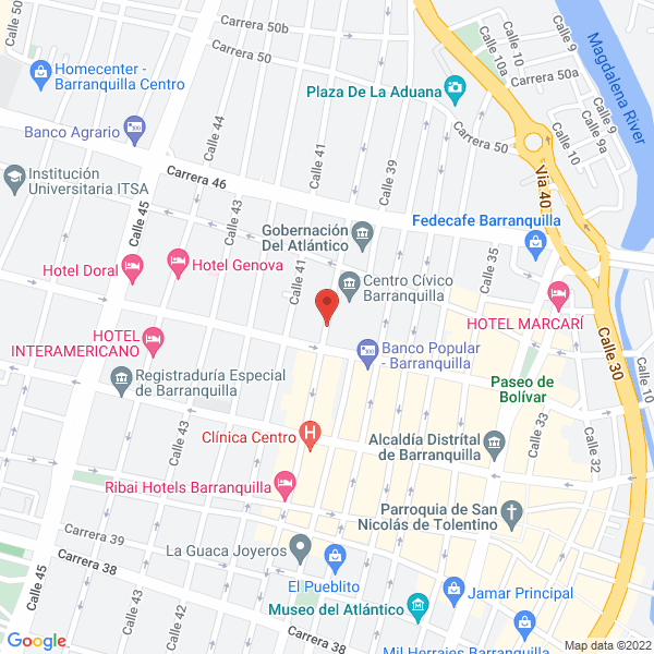 Map of Distrifarma Ips S.A.S..