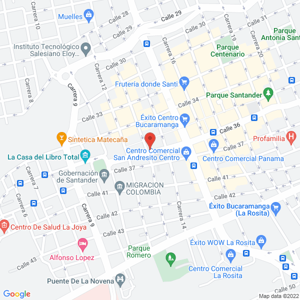 Map of Mundo Piñatas Nicol