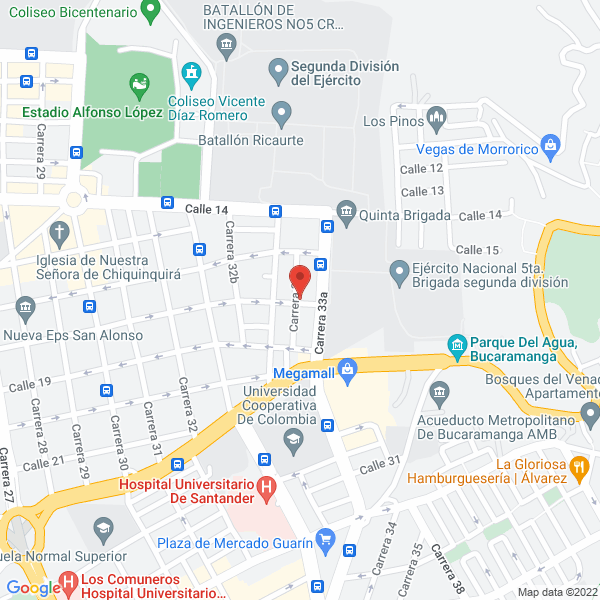 Map of Abogados Afanador Y Badillo