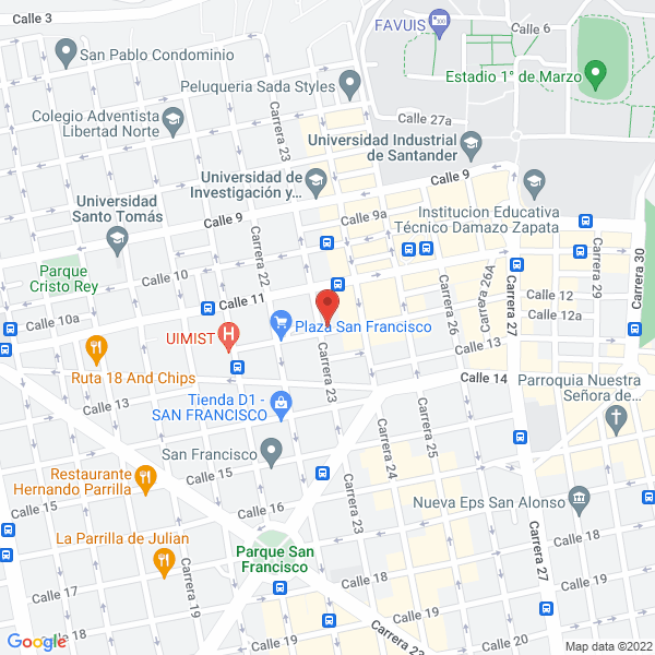 Map of Comercializadora De Carnes