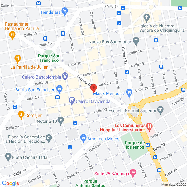 Map of Desayunos Almuerzos Comidas Rápidas El Pino