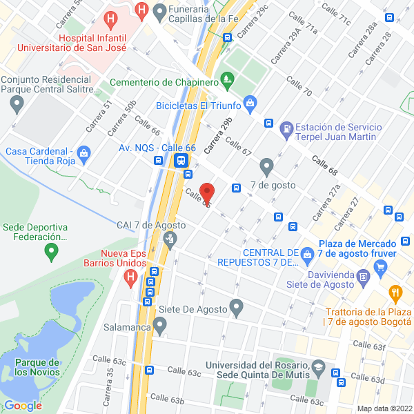 Map of Comercializadora De Autopartes Sahara Motor Ltda.