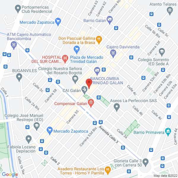 Map of Sociedad Anonima De C.I. Colombian Business & Engineering Company S.A.
