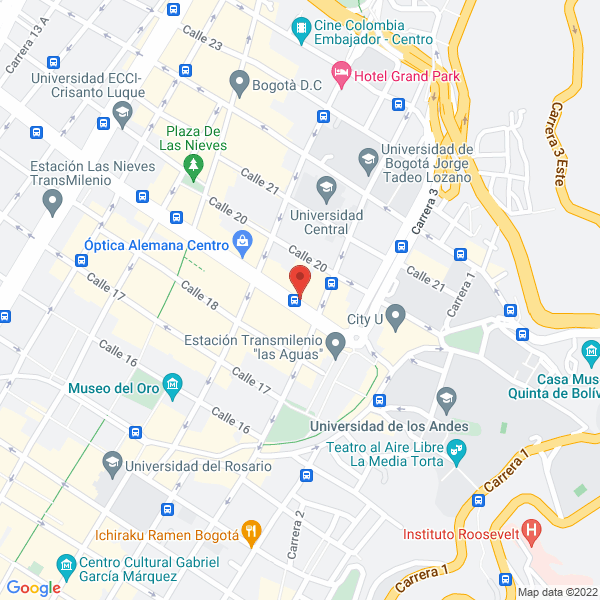 Map of Editorial Zoé S.A.S.