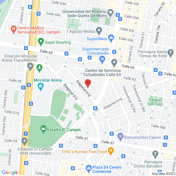 Map of V Inversiones S.A.S.