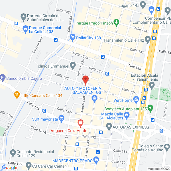 Map of Goles Y Fútbol S.A.S.
