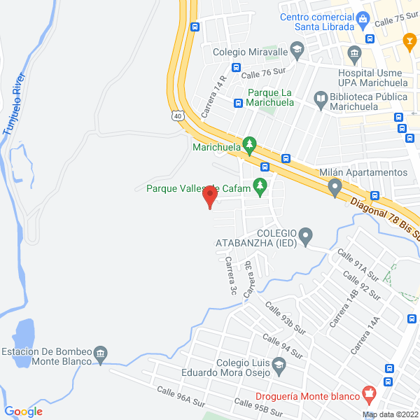 Map of Rodríguez Caicedo Instalaciones Eléctricas S.A.S.