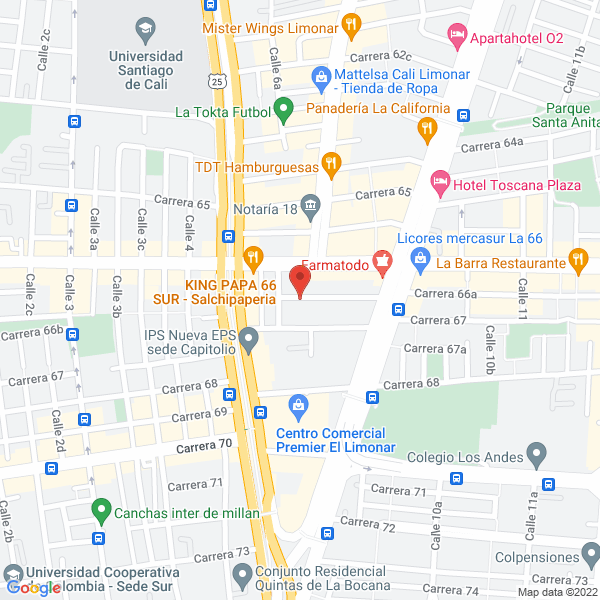 Map of Clínica Cuerpo Y Color S.A.S.
