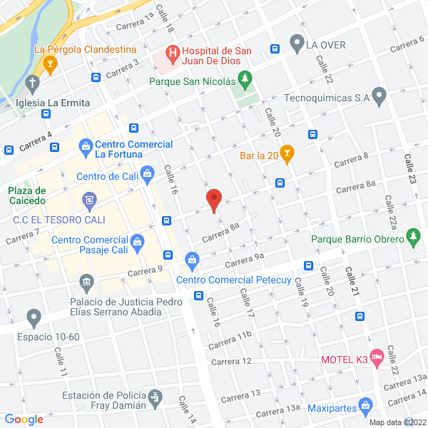 Map of Tacones Cali