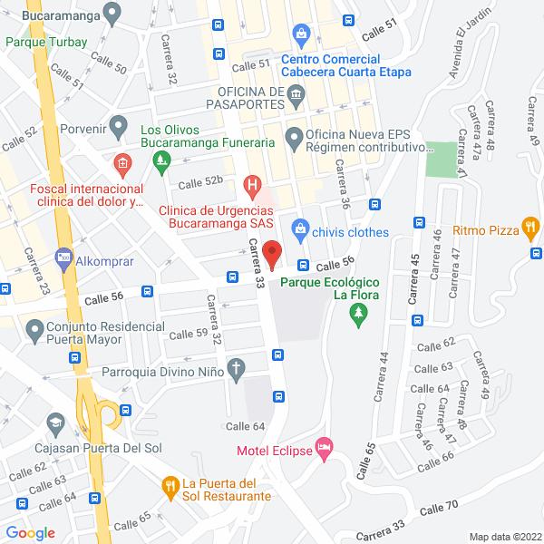 Map of Turismo Y Negocios Inmobiliarios