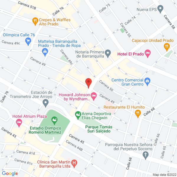 Map of Torres Correa & Cía. S. En C.