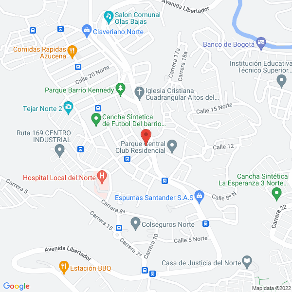 Map of Transportes De Carga Del Cesar S.A.S.