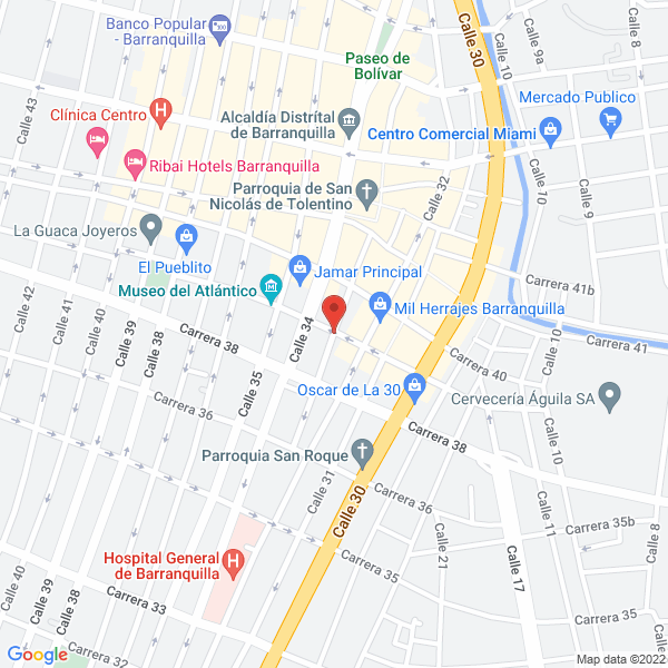 Map of Vidrio Arte'S De La Costa