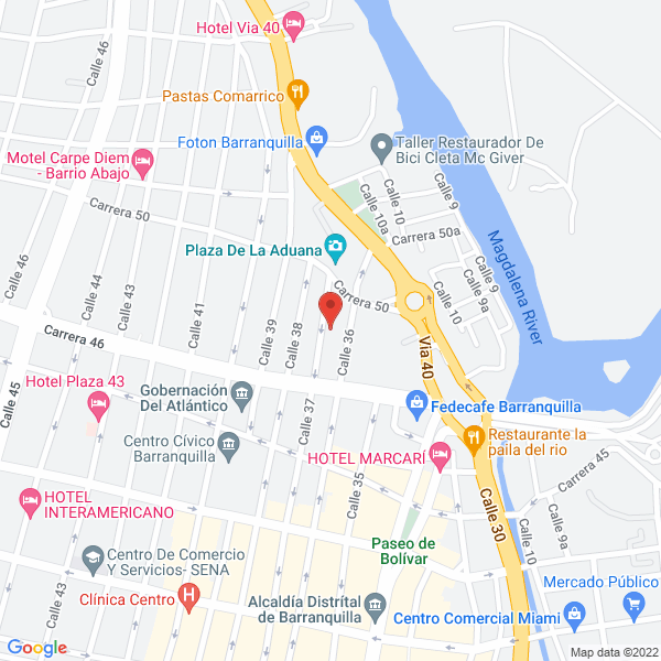 Map of Agencia De Aduanas Claric Ltda.