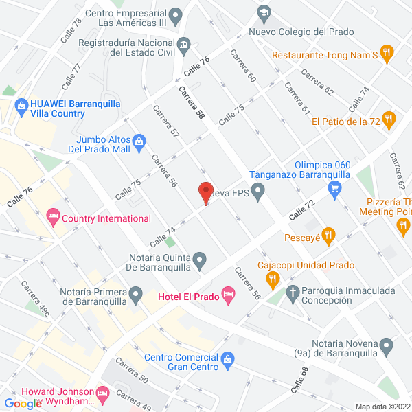 Map of Agrozooinversiones Barthel Hermanos S En C