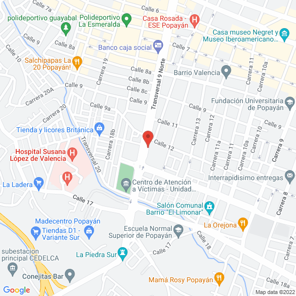 Map of Cementos Cauca Sas
